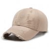 Street Hole Vintage Baseball Cap Men Do The Old Cowboy Washed: Rugged Western Style!