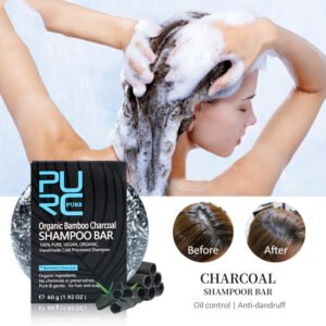 Purifying Bamboo Charcoal Shampoo Soap – Deep Cleansing & Detox!