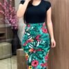 2264342556135.jpg Flattering Printed Office Midi Pencil Dress for Large Women - Finally, Confidence That Fits!
