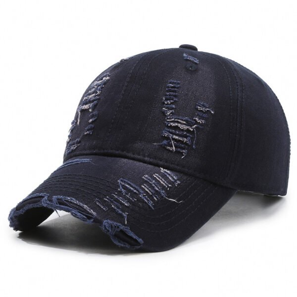 Street Hole Vintage Baseball Cap Men Do The Old Cowboy Washed: Rugged Western Style!