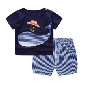 Adorable Cartoon Clothing for Baby Boy & Girl – Summer Casual T-Shirt Sets!