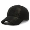 Street Hole Vintage Baseball Cap Men Do The Old Cowboy Washed: Rugged Western Style!