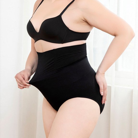 4861139058635.jpg New Silicone Design Breathable High-Waisted Shaping Panties – Flattering & Comfortable Fit!