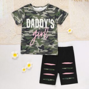 Adorable Toddler Girl 'Daddy's Girl' Father's Day Outfit – Perfect Gift!