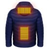 7444f6f6-d0d3-4471-813e-35f04e8eaad3.jpg Men Heated Puffer Jacket Electric Heating Coat Insulated Hood Windbreaker 9Heat Zones