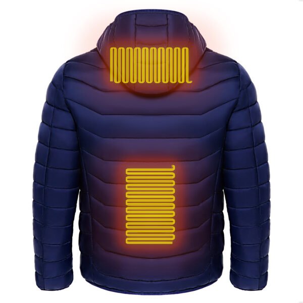 7444f6f6-d0d3-4471-813e-35f04e8eaad3.jpg Men Heated Puffer Jacket Electric Heating Coat Insulated Hood Windbreaker 9Heat Zones