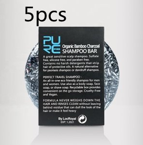 Purifying Bamboo Charcoal Shampoo Soap – Deep Cleansing & Detox!