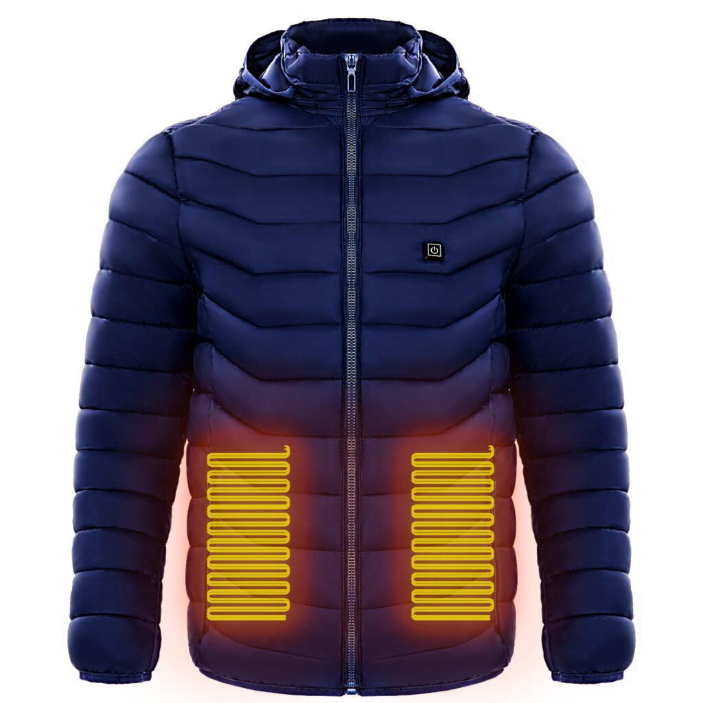 Windproof heated puffer