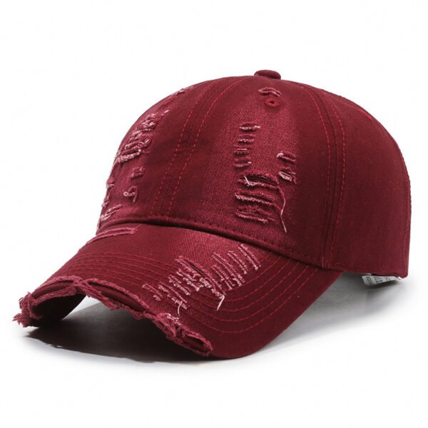 Street Hole Vintage Baseball Cap Men Do The Old Cowboy Washed: Rugged Western Style!