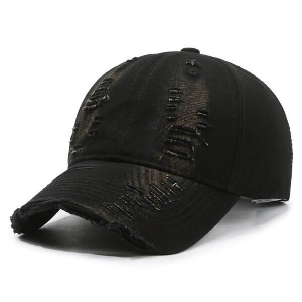 Street Hole Vintage Baseball Cap Men Do The Old Cowboy Washed: Rugged Western Style!